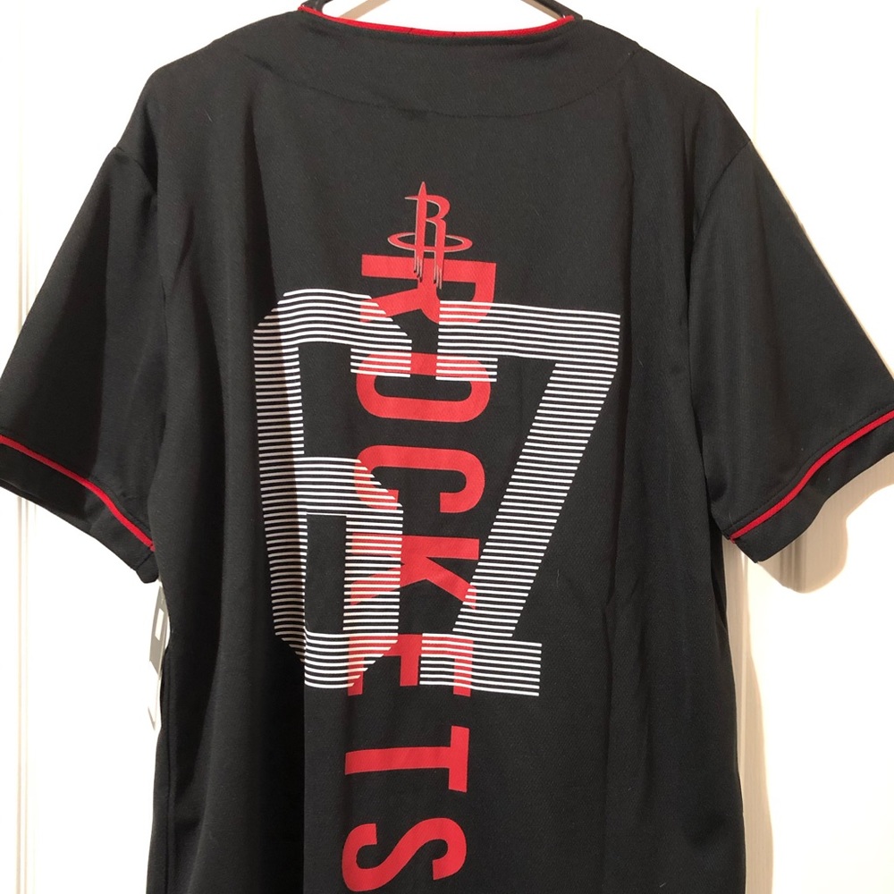 Houston Rockets Baseball Style Jerseys - Picture 5 of 6